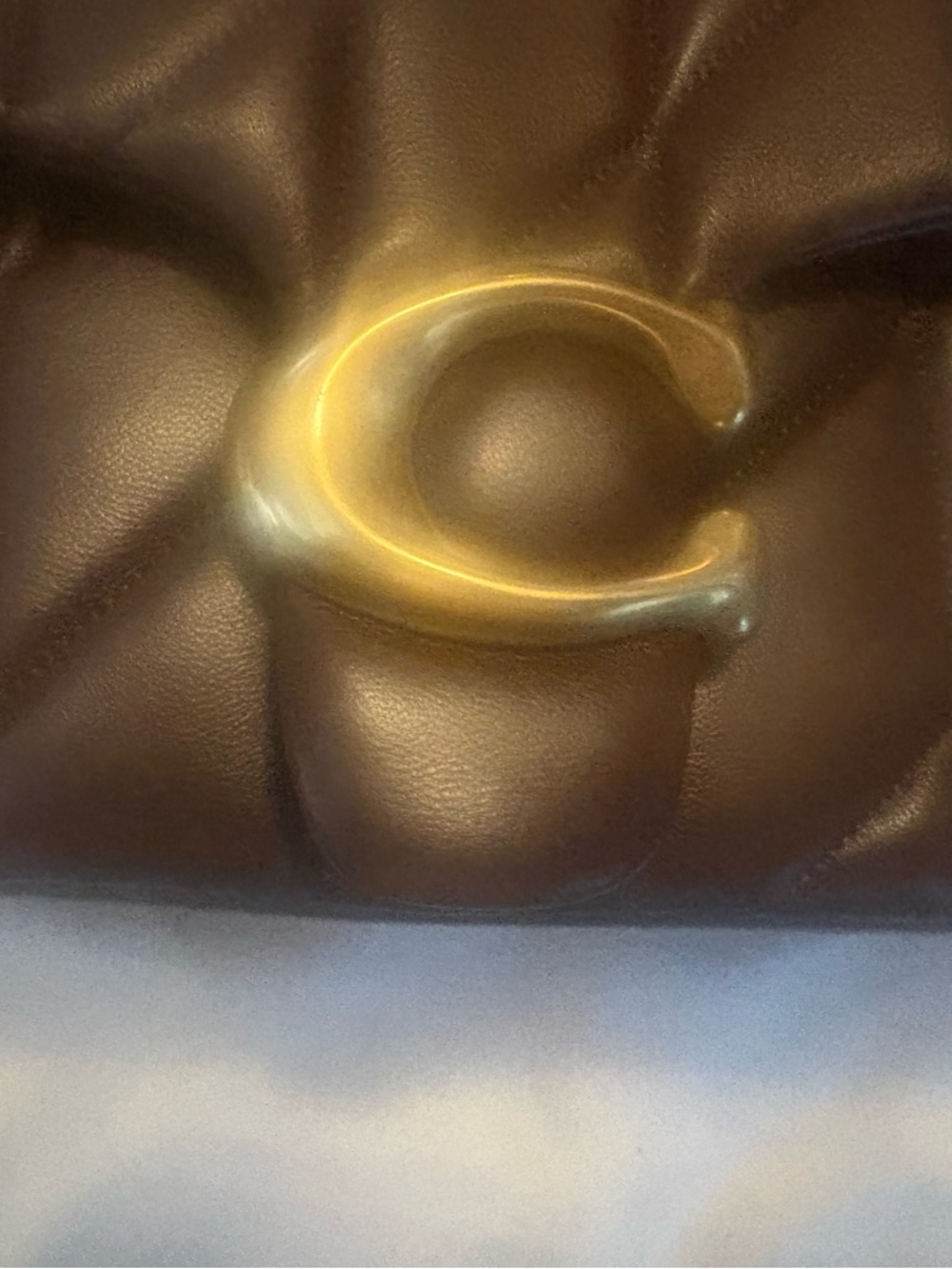 Coach Quilted Brown Crossbody Tabby 26 - Picture 10 of 14